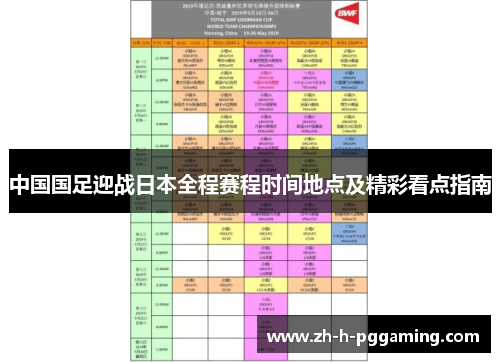 中国国足迎战日本全程赛程时间地点及精彩看点指南 中国国足迎战日本全程赛程时间地点及精彩看点指南