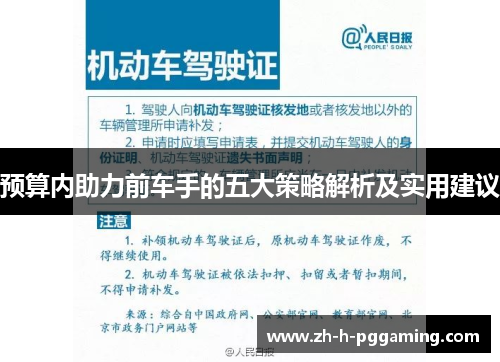 预算内助力前车手的五大策略解析及实用建议 预算内助力前车手的五大策略解析及实用建议